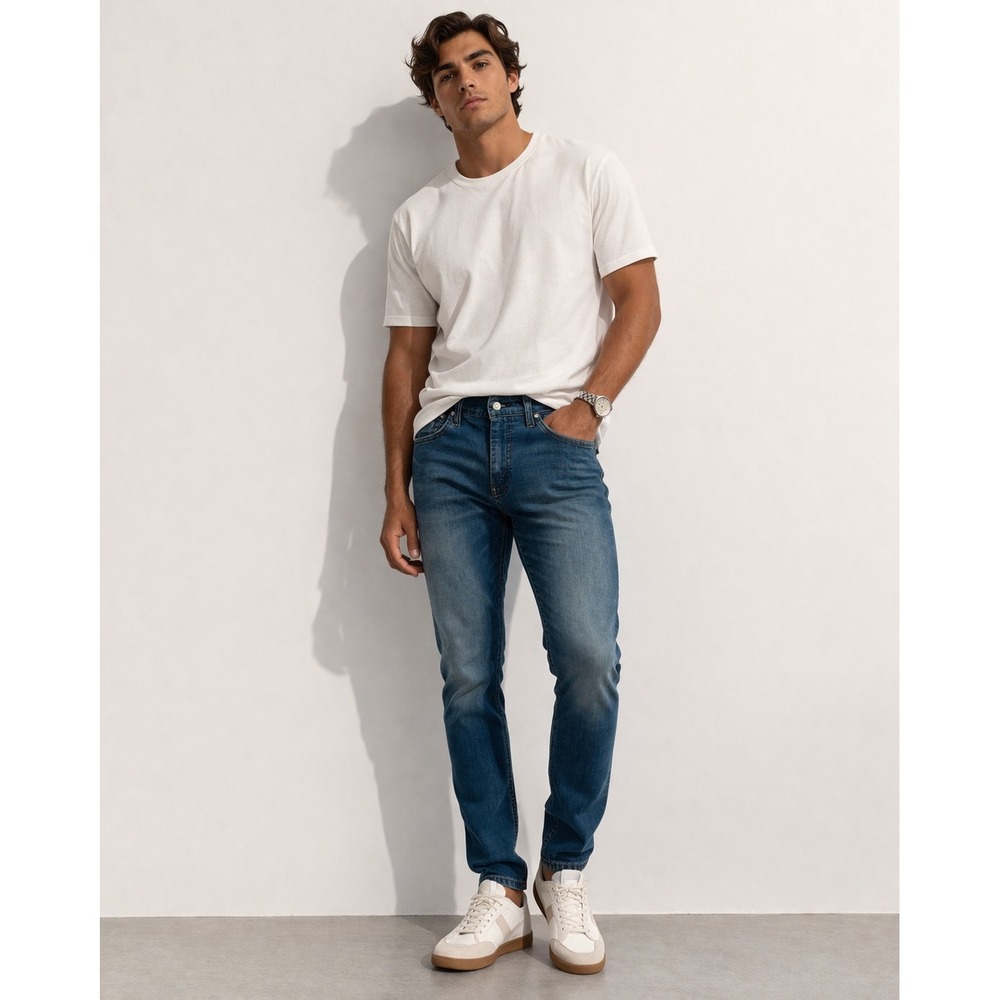Levi's 511 Slim Fit Jeans Mens 32x32‎ Blue Medium Wash Stretch Denim 04511-1025